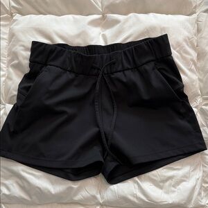 ZYIA Women’s Black Athletic Drawstring Shorts 3” inseam